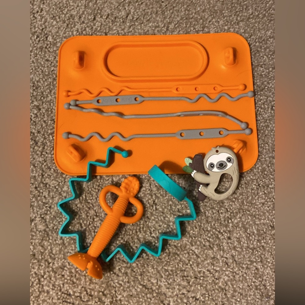 Busy baby play May with accessories